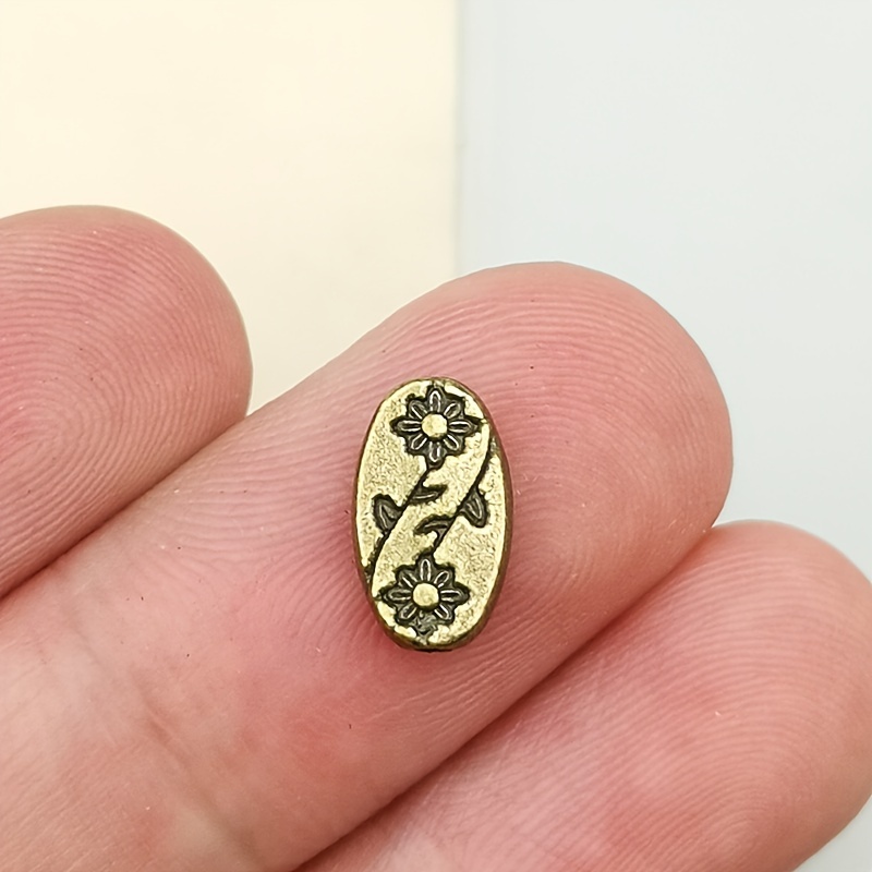 Flower Oval Charm Spacer Beads for DIY Handmade Jewellery